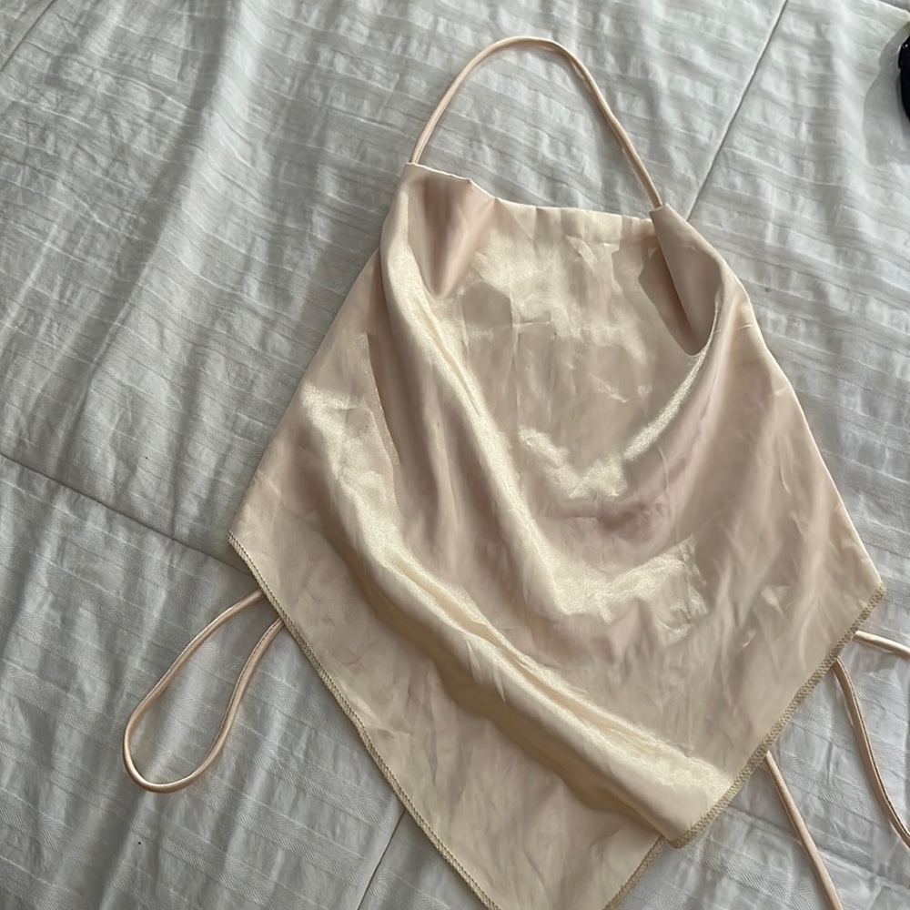 Backless Tie Around Bandeau Top